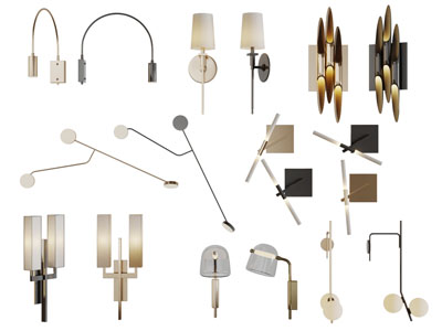 现代金属灯罩壁灯