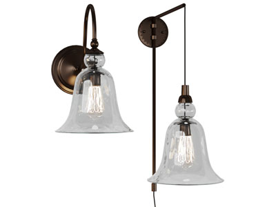 工业风玻璃灯罩壁灯