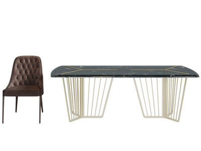 现代轻奢餐桌椅组合