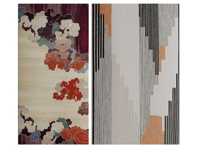 新中式祥云地毯3d模型 新中式祥云地毯