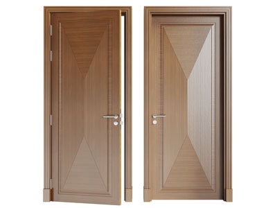 现代实木平开门