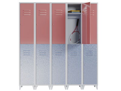 现代不锈钢更衣柜