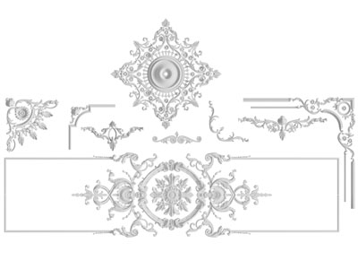 法式雕花角线石膏线