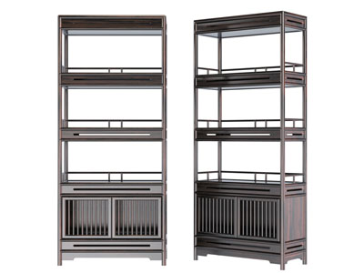 新中式储物置物架装饰柜