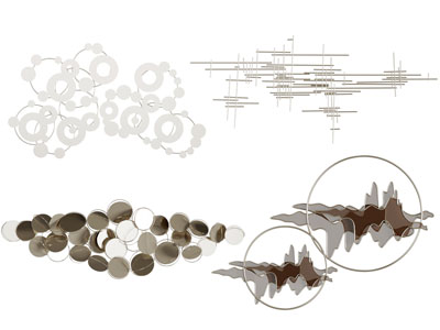 新中式铁艺雕花墙饰挂件