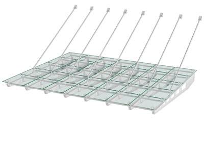 酒店大门玻璃吊顶雨棚