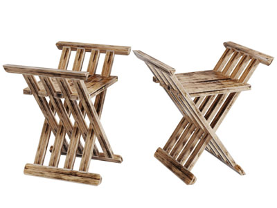 现代实木可折叠休闲椅子