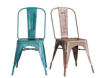 工业风金属休闲椅子