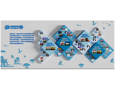 现代企业文化宣传背景墙3d模型 现代企业文化宣传背景墙