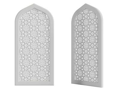 中东雕花镂空窗