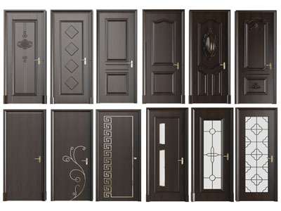 新中式实木平开门