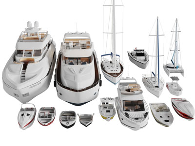 现代游轮游艇帆船