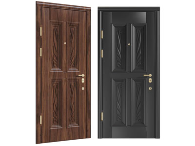 欧式立体纹理装饰的平开门