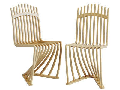 现代实木镂空休闲椅子