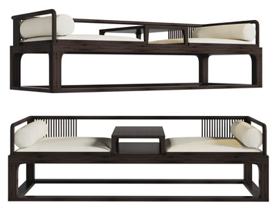 中式实木罗汉床