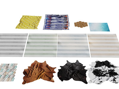 北欧动物皮革地毯3d模型 北欧动物皮革地毯