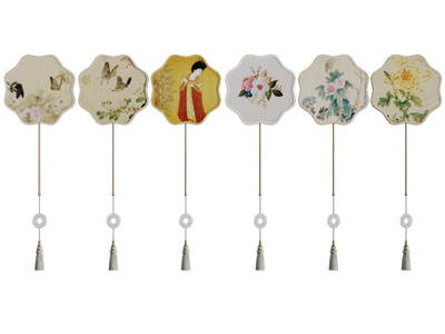 中式装饰蝴蝶牡丹墙饰挂件