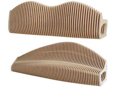 现代实木镂空栅格公共椅子