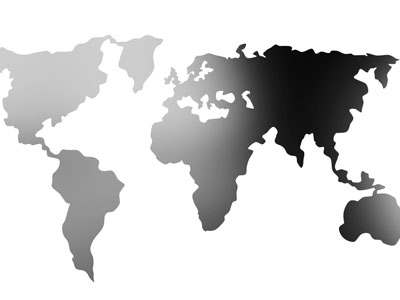 世界地图的墙饰挂件