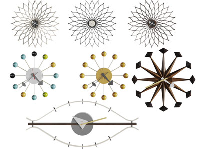 现代金属花朵造型的钟表3d模型 现代金属花朵造型的钟表