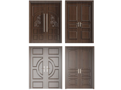 欧式双扇平开大门