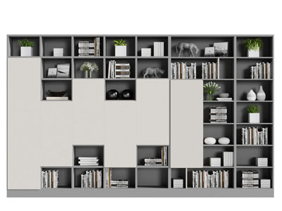 新中式灰色装饰柜