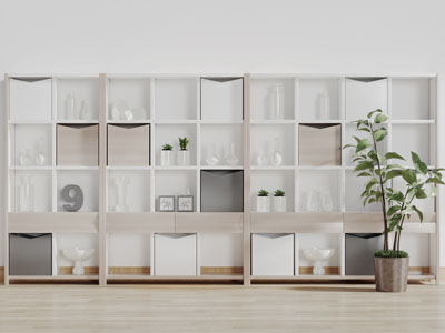 现代实木装饰柜