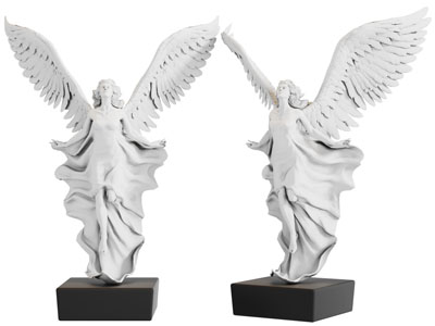 展翅飞翔的天使雕塑雕刻