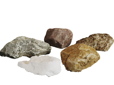 不同颜色的石头