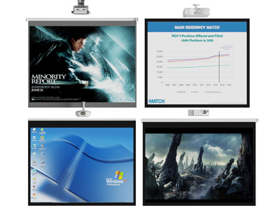 现代家庭影院投影仪幕布3d模型 现代家庭影院投影仪幕布