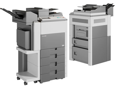 现代立式打印机办公电器