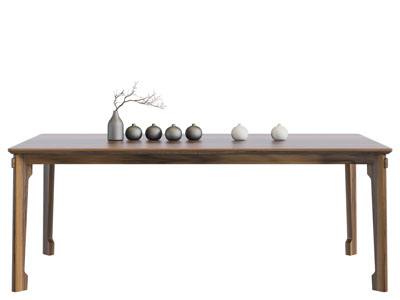 新中式实木长方形茶桌