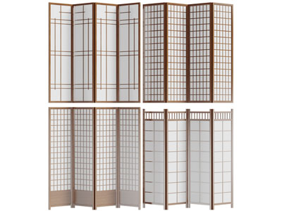日式实木屏风