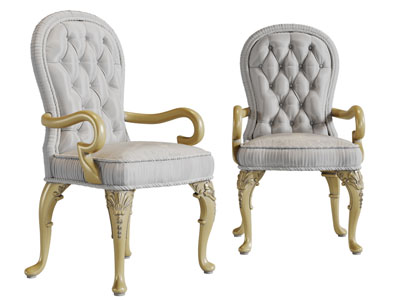 欧式软包靠背休闲椅子