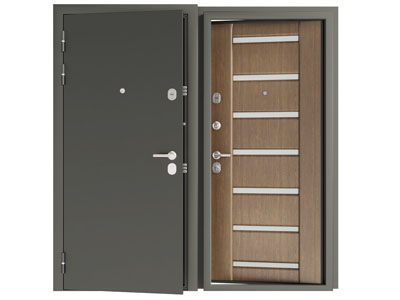 现代金属入户门平开门