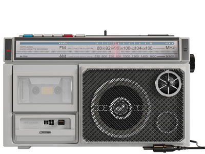 现代带收音机的单卡录音机