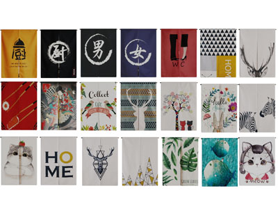 北欧分片布艺门帘门档3d模型 北欧分片布艺门帘门档