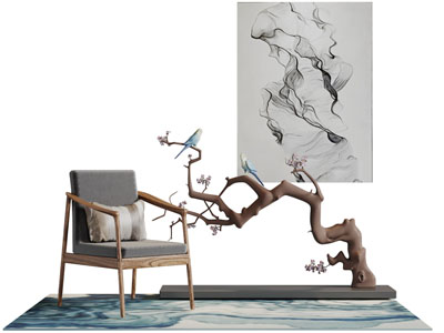 新中式休闲椅子