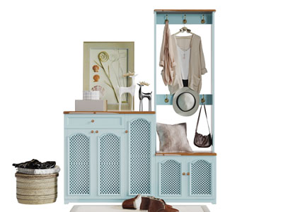 地中海装饰玄关鞋柜
