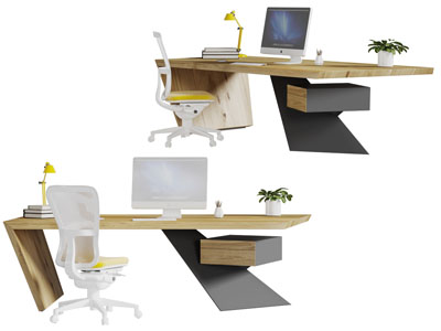 后现代实木老板台老板桌