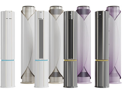 现代柱形空调