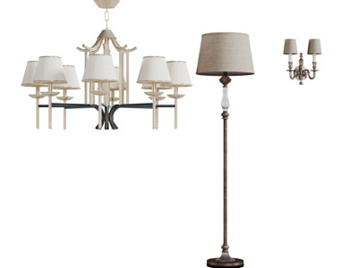 美式吊灯落地灯和壁灯