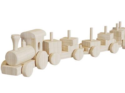 儿童积木玩具火车