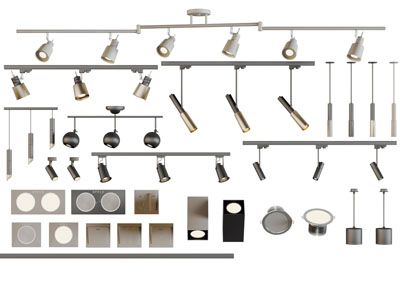 现代轨道灯筒灯射灯