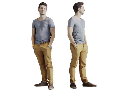 手插裤兜的男人