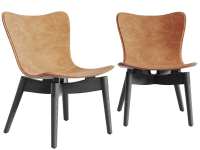 后现代皮革休闲椅子