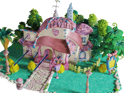 动漫游戏房屋场景