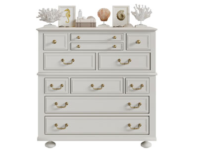 简欧白色带抽屉的装饰柜