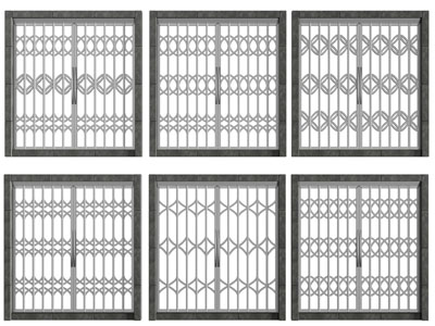 现代装饰金属花纹的推拉窗镂花窗