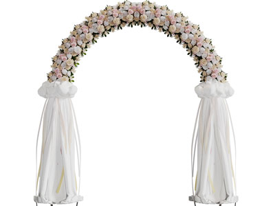 现代婚庆花卉门拱